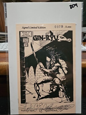 Gin-Ryu Issue #1 Limited Edition Signed & Numbered 0379/1000 Bagged & Boarded