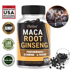 Maca + Ginseng Capsules - Improve energy and endurance, enhance sexual desire
