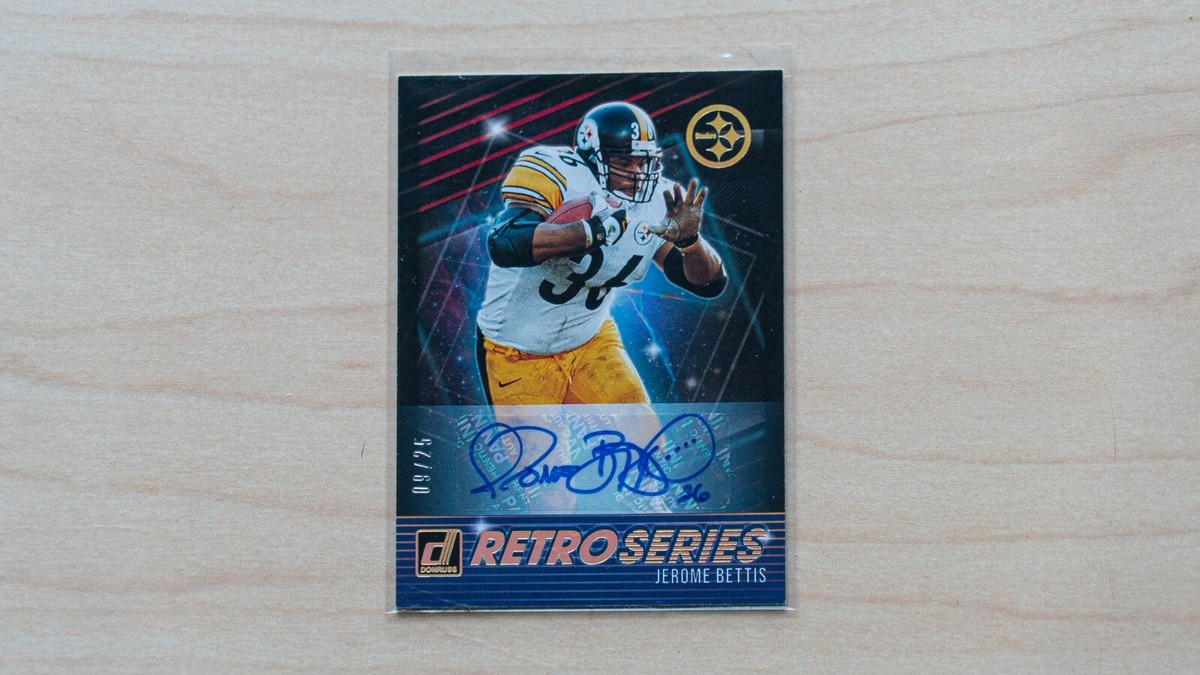 [5シリ]Jerome bettis nfl auto 2021 Panini Flawless Emerald On-Card Auto Jerome Bettis 5/5