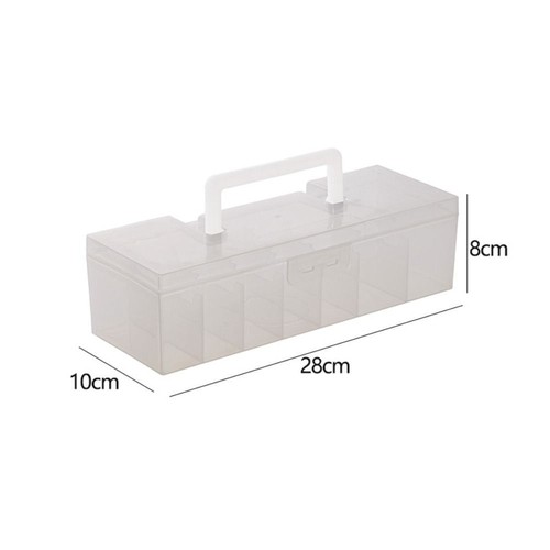 Flip Cover Desktop Organizer Dustproof Cable Container Charging Line - Photo 2/12