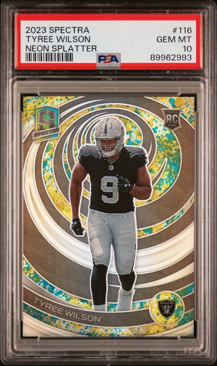 Tyree Wilson Panini Spectra #116 Neon Splatter