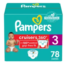 Pampers Cruisers 360 Baby Diapers - Size 3 - 78ct