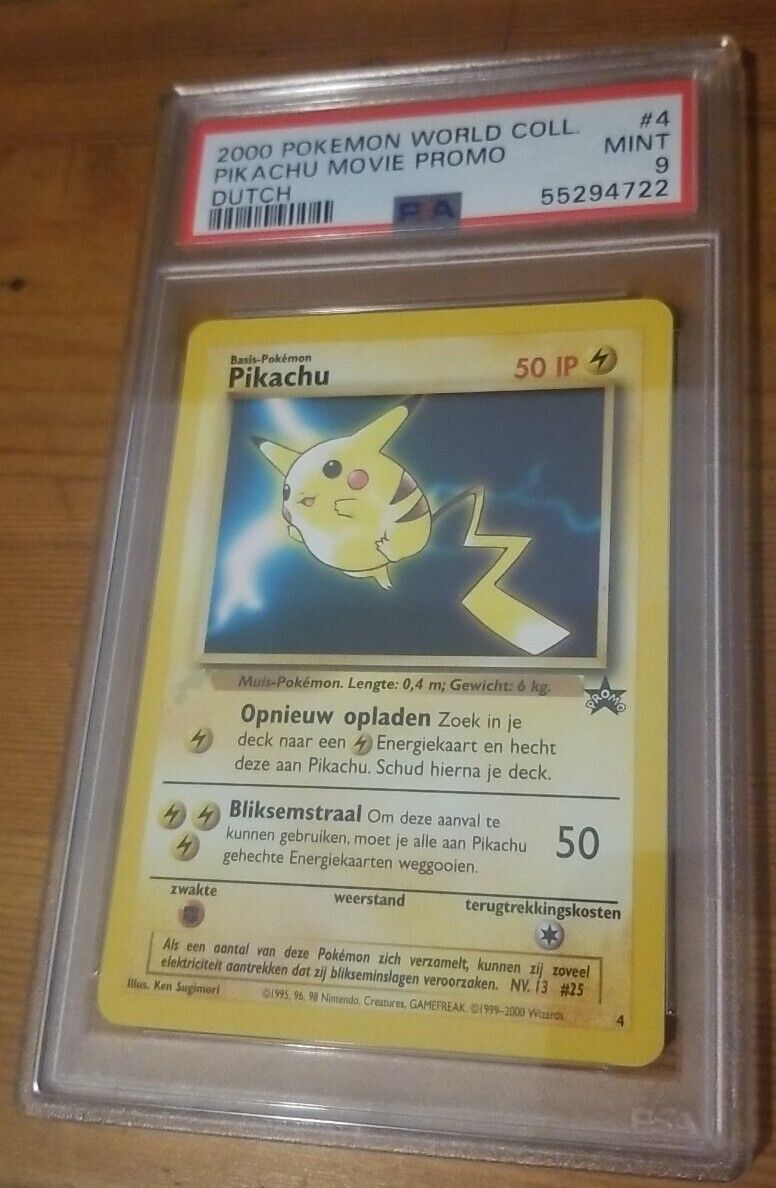 2000 Pokemon World Collection Pikachu Movie Promo Dutch #4 2000 Pokemon World Collection Pikachu Movie Promo Dutch #4
