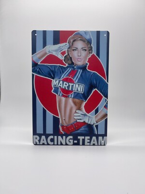 Blechschild Martini Racing Team 20x30cm Nostalgie Retro Reklame Vintage Deko