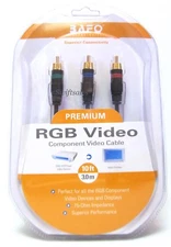 BAFO Premium 24K Gold Plated RGB Component Video Cable 10' 10FT Retail Pack