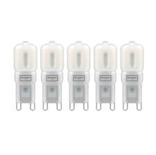 5x Crompton - LED 2.5W G9 Warm White Lamp Light Bulb 2700K - 3415