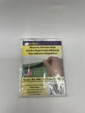 ProMag Magnet Strips W/Adhesive-.5"X4" 6/Pkg 12.7 mm x 101.6 mm