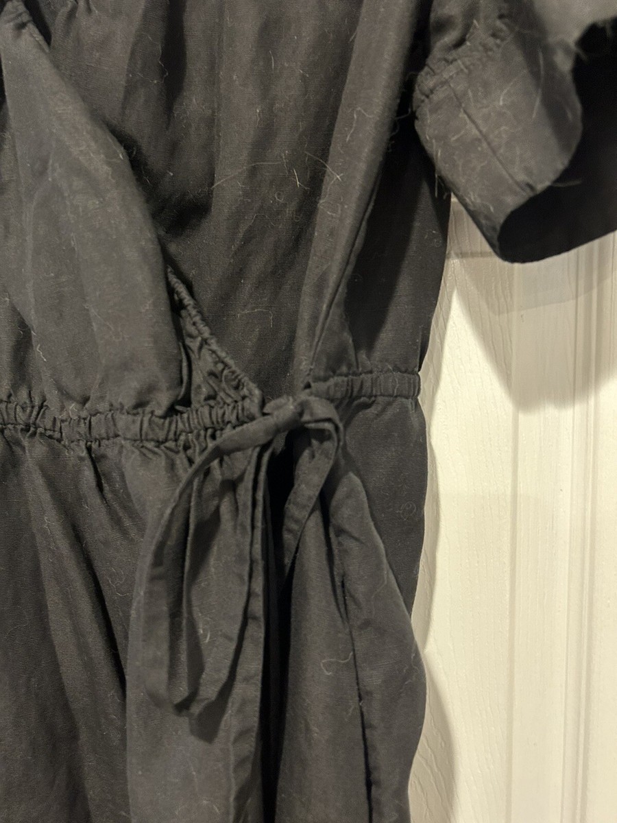 COS Linen Blend Wrap Black Dress, size L. | eBay COS Linen Blend Wrap Black Dress, size L. | eBay