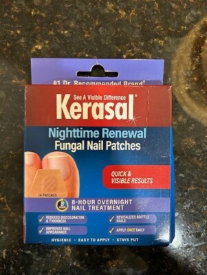 Kerasal Nighttime Renewal Fungal Nail Patches Overnight Nail Treatment 14ct
