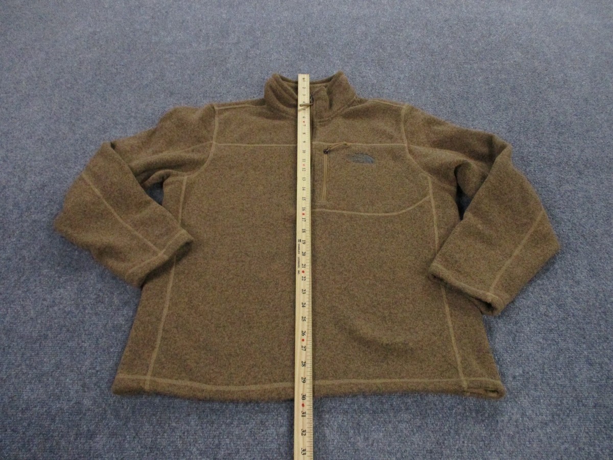 ジャケット・アウター THE NORTH FACE/Center Logo/size L/brown North Face Jacket Adult L Brown Fleece Logo Outdoors Hiking