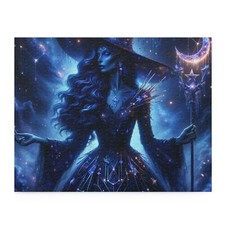 Puzzle 120, 252, 500-Piece Celestial Night Witch Starry Gown Mystical