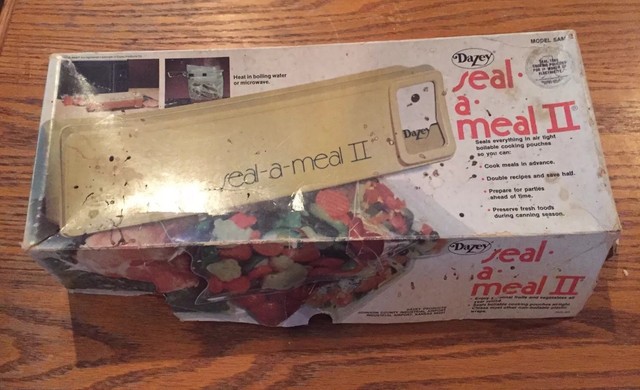 Dazey Seal A Meal Electric Sealer Food Bag Plastic Pouch Harvest Gold