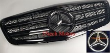 W221 2010-2013 S-Class S550 S65 S600 Grill Grille Illuminated Star All Glossy BK