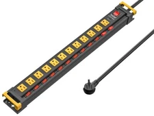 6-12 Outlet Heavy Duty 3300J Power Strip Surge Protector with 6FT Cord(15A/1875W