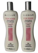 BioSilk for Dogs Silk Therapy Detangling Conditioner for Matted/Tangled 2/12 oz