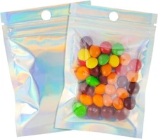 Resealable Mylar Bags | 100 Pcs 3 X 5 Inch | Smell Proof Ziplock Bag Heat Seal C