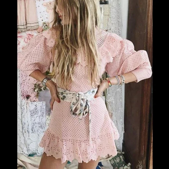 Rose Frantz ♥ Lace Shirring Mini Dress/追跡付 Amazon.com: LOFAAC Women Sexy See Through Floral Lace