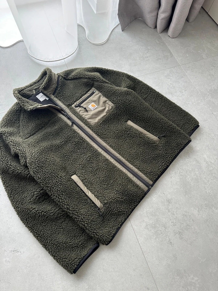 Men's CARHARTT WIP Prentis Liner Fleece Jacket RARE Size XL - Image 3 of 4