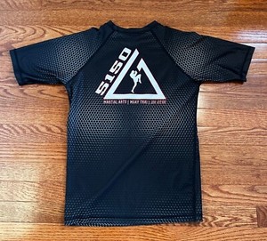Gracie Jiu Jitsu Team 5150 Martial Arts Compression Shirt Mens Medium Rash Guard