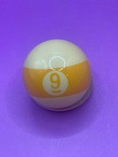 Replacement Mini Billiards Pool Ball - 1.5" Diameter - Striped Yellow 9 Ball