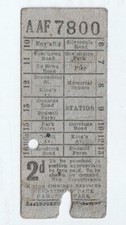 VINTAGE EASTBOURNE TRANSPORTATION 2d BUS TICKET - HEATHFIELD TRANSFER STATION
