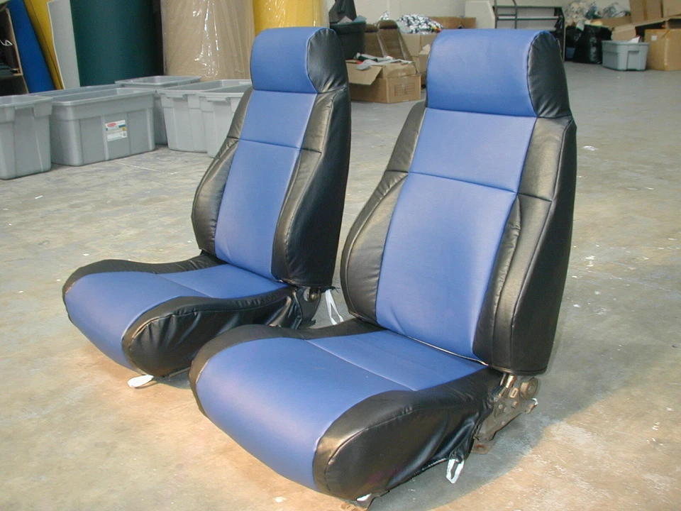 FUNDAS DE ASIENTO PARA PONTIAC FIERO GT 1984-1989 IGGEE S. CUERO AJUSTE PERSONALIZADO 13 COLORES Foto 2 de 4