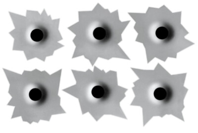 Realistic Bullet Holes Decal Sticker Car/Cellphone/Wall Multiple Sizes