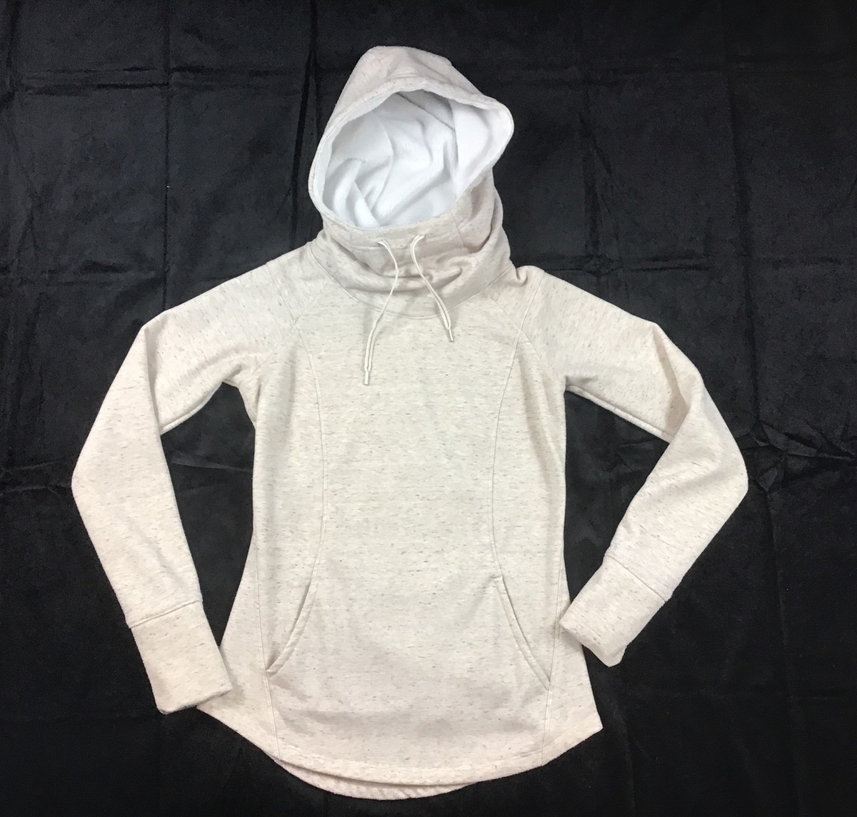 Marmot Tashi Pullover Hoodie Sweatshirt Fleece Lined Funnel Neck Cream Sz  Small | eBay