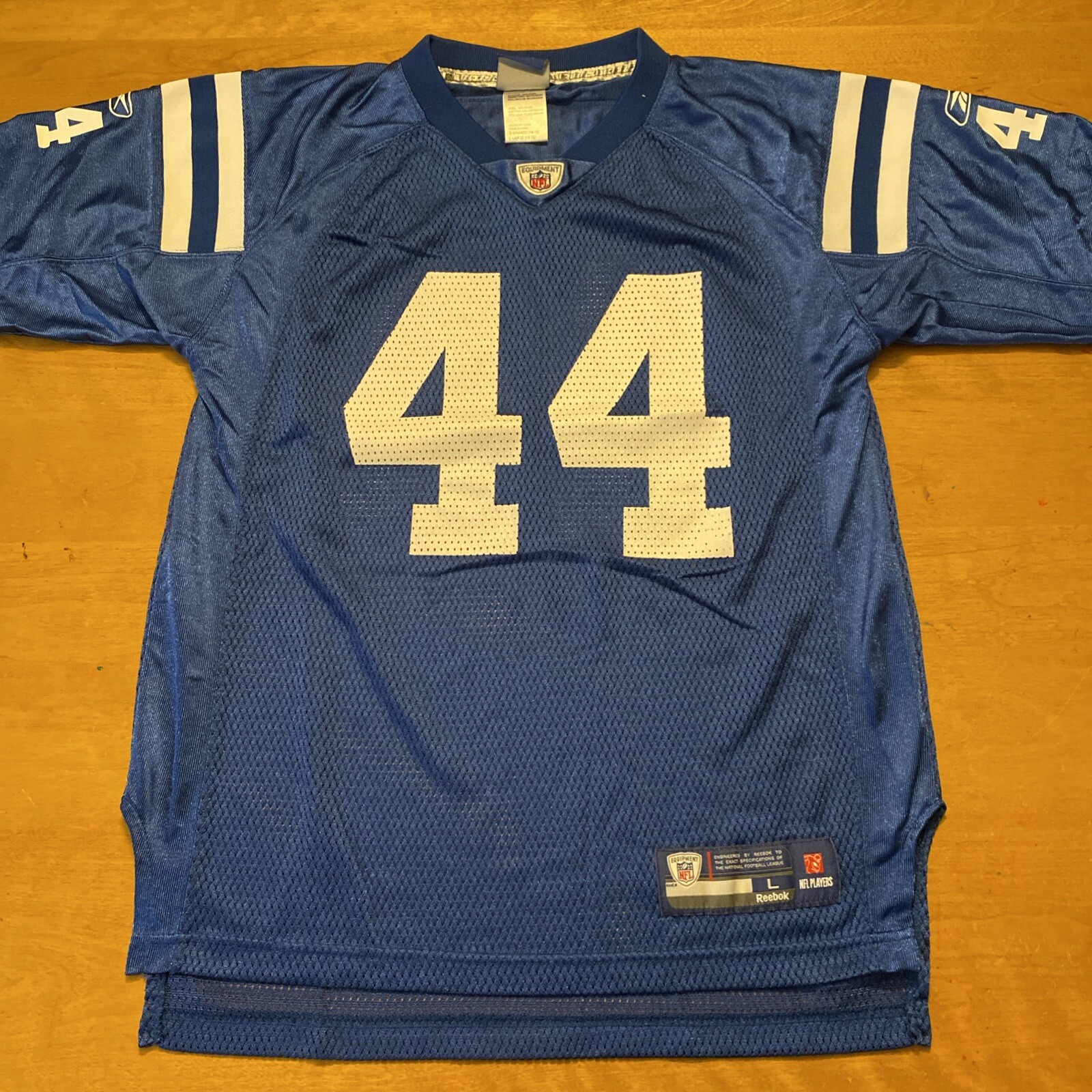Youth Indianapolis Colts Dallas Clark Reebok NFL Vintage Jersey Large 14-16
