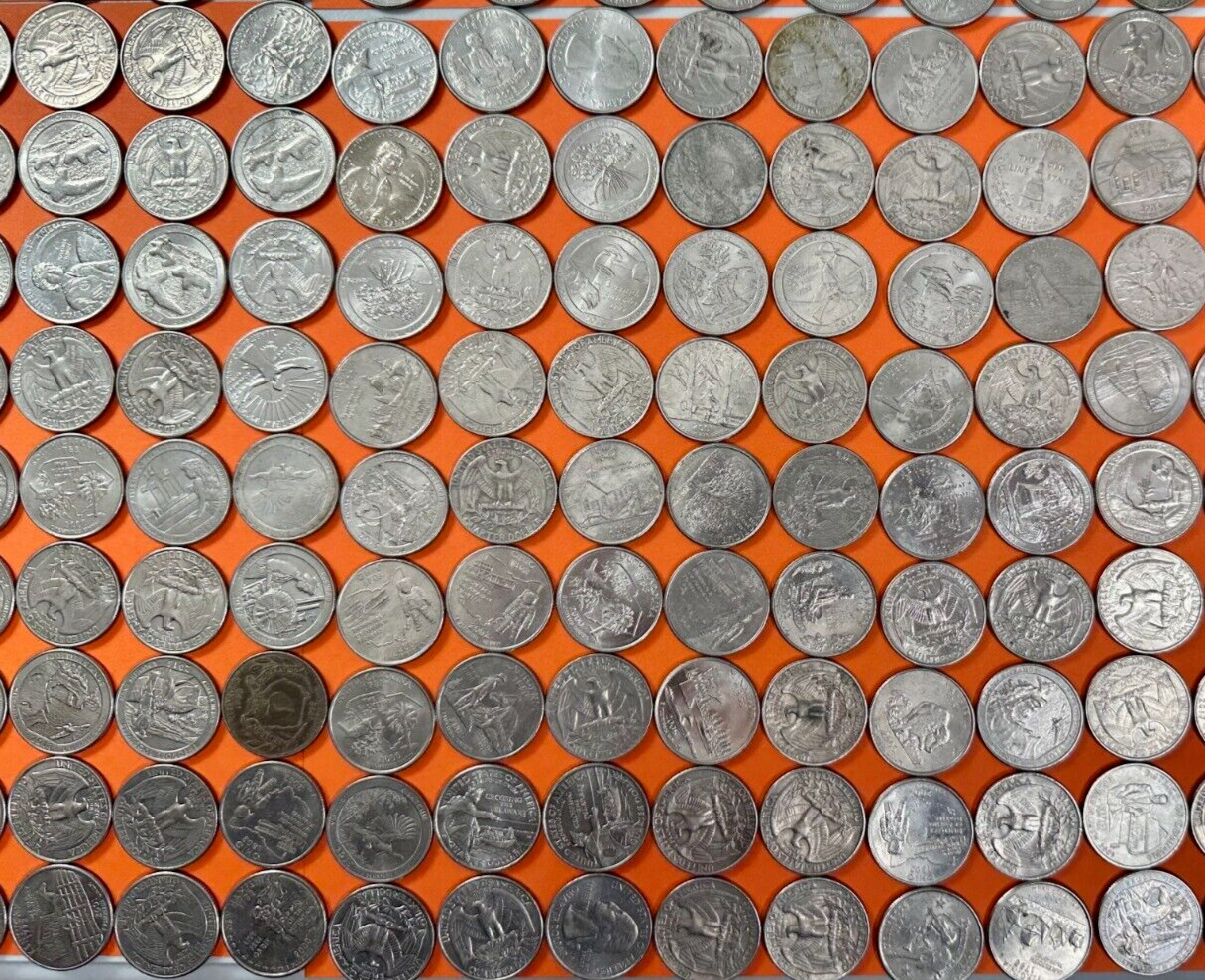 $100 Worth Of Laundry Quarters For Laundry or Vending All Dated 1965-2025