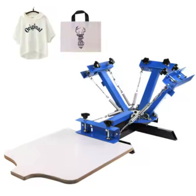 4 color 1 station Screen Printing Machine/ DIY T-Shirt Press Printer