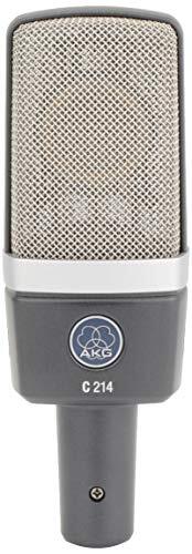 AKG C214 condenser microphone Gray XLR Power cord type 156 dB