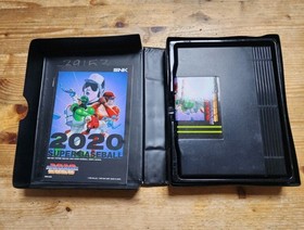 SNK Super Baseball 2020 Neo Geo w/ Manual Dog Tag 1991 US Seller AES USA Version