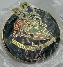 2010 Texas Renaissance Festival Pin whimsy s muse fairy on golden disc new