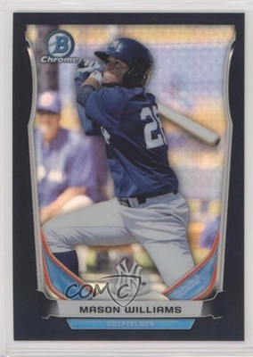 2014 Bowman Draft Top Prospects Chrome Black Refractor 30/75 Mason Williams 0f6