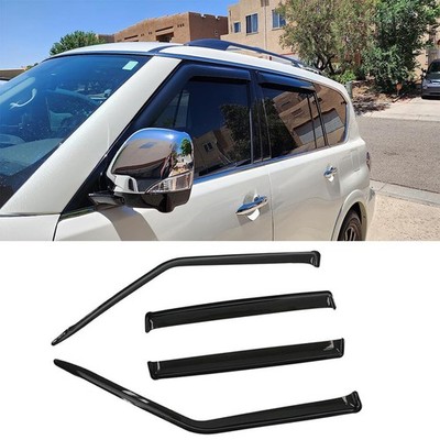Window Visors Rain Guards NI60 for 2017-2024 Nissan Armada Outside Mount 4pcs