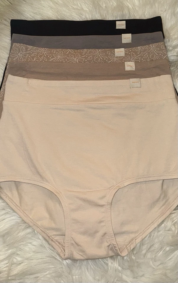 5 Pairs Warners WRW253BR69 No Pinching No Problems Cotton Brief Panties S Small - Image 2 of 4