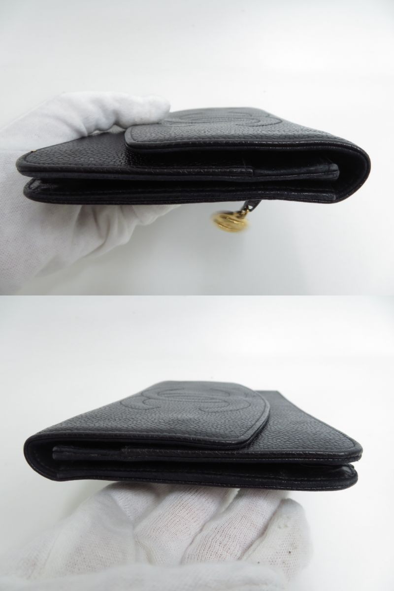 Authentic CHANEL CC leather Bifold Long Wallet F#46843 | eBay