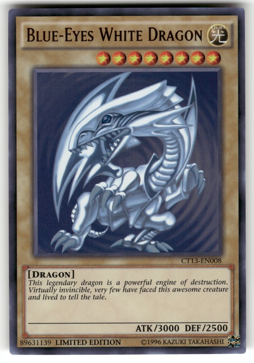 Blue-Eyes White Dragon Ultra Rare 2016 Mega-Tins CT13-EN008 NM | eBay