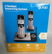 Phones Two Handsets Cordless Digital Answering System ATT Smart Call Blocker