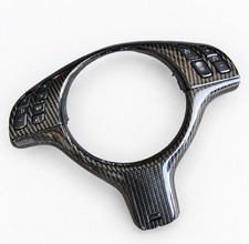 BMW E46 M Style Sport Lenkradblende Echtcarbon, Carbonblende BMW E46 