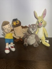 Disney Store Bean Bag Lot Of 4 Christopher Robin Winnie The Pooh Plush Friends