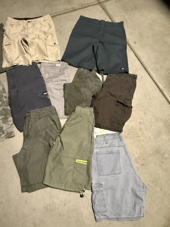 Paquete de Pantalones Cortos Wrangler Para Hombre De Colección Y2K Carpintero Sueltos Patinador Tallas 30-31 Foto 3 de 4