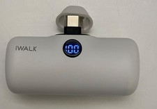 Portable Charger Power Bank 4800mAh w/ LED Display WHITE For iPhone 15 ,Andriod