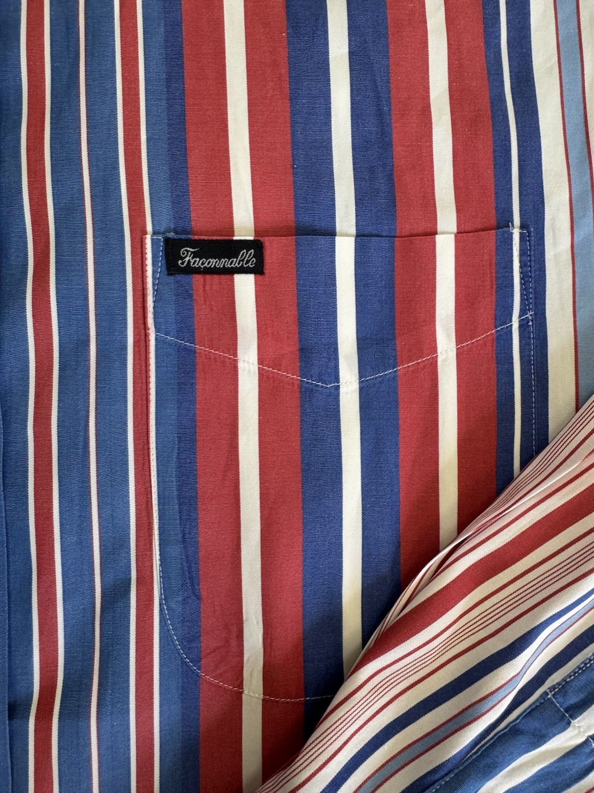 Façonnable Men’s Multi Colored Patch Multi Stripe… - image 3