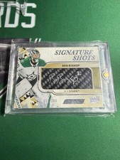 2019-20 UD Engrained BEN BISHOP Signature Shots Auto /100 Dallas Stars Mint 