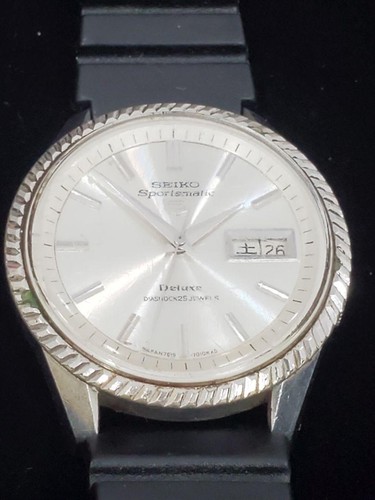 Orologio automatico Seiko Sportsmatic 5 Deluxe 7619-7040 37,8mm usato, qualche segno di usura - Foto 13 di 13