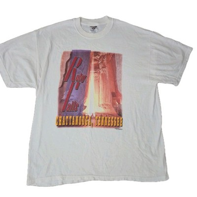 Vintage Ruby Falls T Shirt Mens XL White Wilderness State Park Chattanooga
