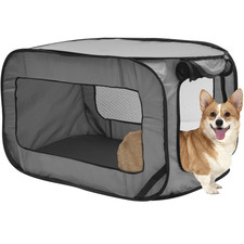 Dog Travel Crate Portable Pop up Dog Crate with Zipper Mesh Door Foldable Small
