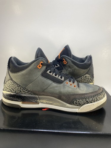 Nike Air Jordan Retro 3 Fear Pack 2013 626967040 Taglia 12 Uomo - Foto 5 di 8